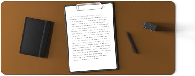 POUT TekDec Mat – Vegan Leather Desk Pad (31.5×13.4in / 80×34cm), Water-Resistant Surface, Anti-Slip Base, Scratch & Heat Protection, Multi-Functional Writing & Mouse Pad – Caramel Tan