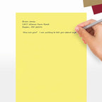 LUXPaper 8.5" x 11" Paper | Letter Size | Pastel Canary Yellow | 60lb. Text | 1,000 Qty