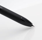 xixixiaozhu OASO K018 Sealed Retractable Fountain Pen Set 0.5mm with 2pcs Blue Ink Cartridges Smooth Writing for School Students (Black)