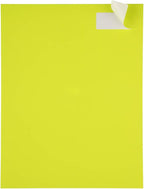 JAM PAPER Return Address Labels - Standard Mailing - 1 x 2 5/8 - Neon Yellow - 120 Shipping Labels/Pack