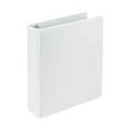 Samsill 2 Inch 3 Ring Binder, Made in USA, Economy Round Ring, Clear View Cover, 425 Sheet Capacity - for School, Home, Office - Pearl White