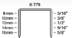Klinch-Pak K-779/10, 3/8” Leg Length by 1/2" Wide Crown Heavy-Duty Galvanized Plier Staples, 5000 Per Package, for stapling Trays, Lids, Bags, Header Cards, Fastening End Caps and Container Inserts
