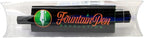 Jaipur V2 Piston Filled Refillable Fountain Pen - Black Ultra Flex Cursive Pen w/Stainless Steel Nib - Luxury Pens w/Acrylic Body & Ebonite Feed - Fountain Pens for Journaling & Calligraphy