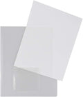 JAM PAPER Plastic Sleeves with Mini Pocket - Letter Size - 9 x 11 1/2 - Clear Project Pockets - 10 Page Protectors/Pack