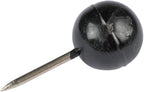 JAM PAPER Colorful Push Pins - Round Head Map Thumb Tacks - Black Pushpins - 100/Pack