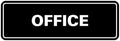 Signs ByLITA Standard Office Sign - Professional Business Signage - Easy to Install (Black) - Large 1 Pack