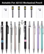 Lifreer 0.5 Lead Refills (1080 Pcs), Unbreakable 0.5 mm Lead Refills and 2 Premium Erasers, Long Lasting HB Pencil Lead 0.5 Refill,Mechanical Pencil Lead 0.5mm for Students & Professionals