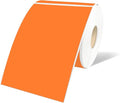 STARLIBOO 3"X5" Rectangle Colored Labels, Removable Moving Labels for Boxes, Permanent Warehouse Moving Stickers Square Label (250Labels, Orange)