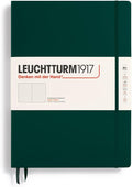 LEUCHTTURM1917 - Notebook Hardcover Master Classic A4+ - 235 Numbered Pages for Writing and Journaling (Forest Green, Dotted)