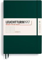 LEUCHTTURM1917 - Notebook Hardcover Master Classic A4+ - 235 Numbered Pages for Writing and Journaling (Forest Green, Dotted)