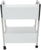 Supreme Medical Dental Mobile Utility Cabinet with Steel Frame and Two Drawer With One lockable Drawer cart