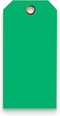Tags 4 Less 15 Mil Waterproof Plastic Tags, Pack of 100 – 2” x 4” Heavy Duty Plastic Tags for Labeling, Outdoor Tagging, Equipment Labeling, Luggage, Valves & More (Dark Green)