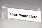 Plastic Products Mfg Single-Sided Cubicle Name Plates 8-1/2" Wide x 2-1/2" high x 3" deep Hook - PNH085025030 (10 Pack) by Plastic Products Mfg.