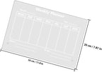 COHEALI Transparent Acrylic Memo Board Erasable Writing Message Board for Home and Office Lightweight Desktop Notice with Stable Design and Portable Use