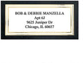Colorful Images Black and Gold Foil Metallic Return Address Mailing Labels, Personalized with Names & Addresses, Set of 144 Custom Self Adhesive, Easy Peel Flat Label Sheets, 1-⅛ ”x 2-¼” Size