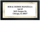 Colorful Images Black and Gold Foil Metallic Return Address Mailing Labels, Personalized with Names & Addresses, Set of 144 Custom Self Adhesive, Easy Peel Flat Label Sheets, 1-⅛ ”x 2-¼” Size