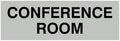 Signs ByLITA Basic Conference Room Sign (Lt Gray) - Small