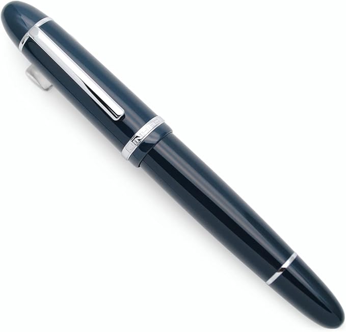 JINHAO X159 Fountain Pen (EF Nib 0.38mm, Dark Blue with Silvery Clip)