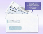 NextDayLabels #9 Double Window Check Envelopes - 500 Pack Ready-Seal Security Tinted Envelopes for QuickBooks, Sage 100, Blackbaud Checks - Self-Sealing Laser-Compatible - Made in USA