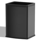 YOJIA 4.7 Gallon/18L Black Trash Can,Commercial Metal Trash Bin, Large Capacity Garbage Can, Business Waste Basket, for Desk, Office,Kitchen, Hotel, Home(18L Black)
