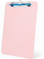 TFDLCG zm Pink Plastic Clipboard,Nursing Clipboard,Standard Letter A4 Size,Heavy Duty Clip Boards 8.5x11,Cute Clipboards with Pen Holder for Women Kids Students,School Office Home Work