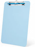 TFDLCG zm Clipboard with Pen Holder,Standard Letter Size A4,Thickened Clip Boards 8.5x11,Cute Clipboards for Women Kids Students,Nurses,School Office Home Supplies,Light Blue