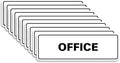 Signs ByLITA Standard Office Sign - Professional Business Signage - Easy to Install (White) - Medium 10 Pack