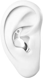 VANLON Noise Cancelling Ear Plugs, Washable Reusable Ear Plugs for Sleeping, 2Pairs Super Soft Fit Silicone Earplugs for Focus, Hearing Protection, 33dB Noise Reduction for Dogs Snoring (White)
