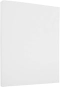 JAM PAPER Strathmore 24lb Paper - 90 gsm - 8.5 x 11 - Bright White Linen - 100 Sheets/Pack
