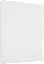 JAM PAPER Strathmore 24lb Paper - 90 gsm - 8.5 x 11 - Bright White Linen - 100 Sheets/Pack