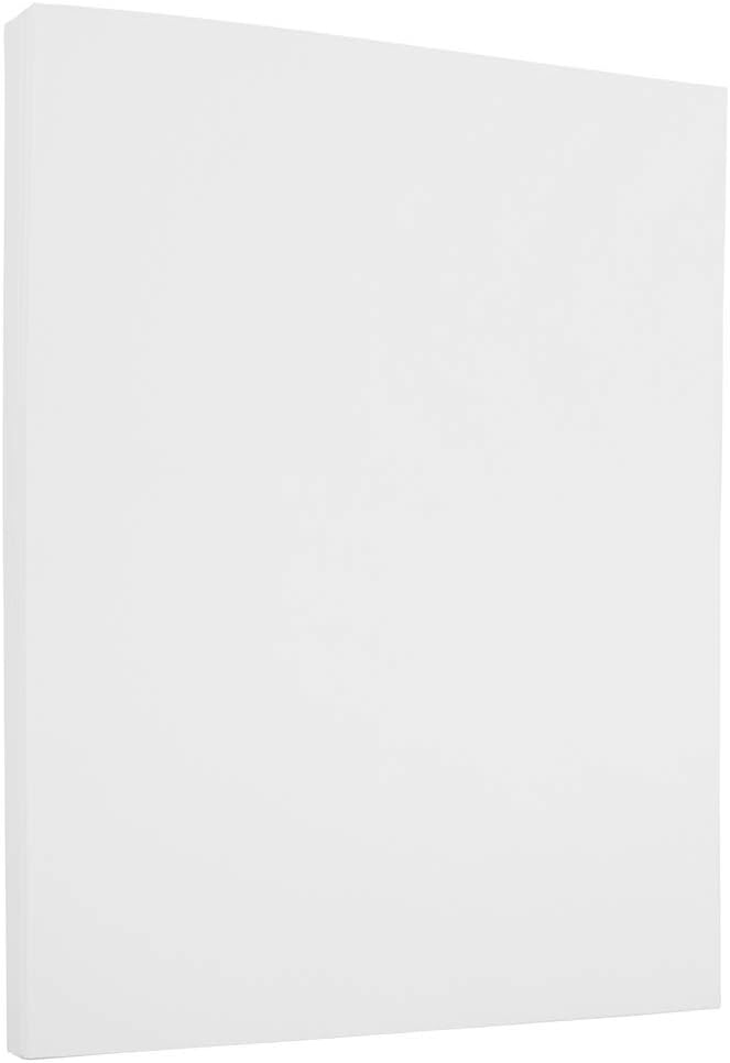 JAM PAPER Strathmore 24lb Paper - 90 gsm - 8.5 x 11 - Bright White Linen - 500 Sheets/Ream