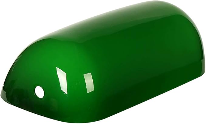 Newrays Green Glass Bankers Lamp Shade Replacement Cover,L8.85 W5.11