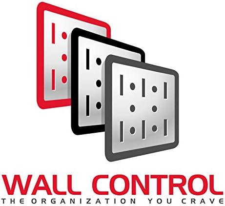 Wall Control Screwdriver Holder Bracket Slotted Metal Pegboard Accessory Slotted Tool Board - Black