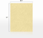 LUXPaper 8.5" x 11" Paper | Letter Size | Gold Parchment | 60lb. Text | 250 Qty