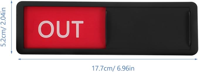 Mipcase 2pcs Office Door Status Signs Sliding Indicators for Meeting Rooms Office Workspaces Silver and Black with Red Unavailable Green Available Suitable for Hospitals Hotels
