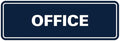 Signs ByLITA Standard Office Sign - Professional Business Signage - Easy to Install (Navy Blue/Gold) - Medium 1 Pack