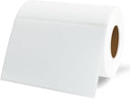 Yeachlaing Name Tag Stickers,3.5" x 2.25" White Labels,Waterproof/Oil/Tear Resistant/Ink Won't Smudge (260pcs,1 Roll)