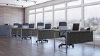 OBEX Modesty Desk PET Privacy Screen Acoustic Sound Absorbing Panel Ideal for Reception, Student Table or Office Cubicles Workstations, 12" x 42", Shadow
