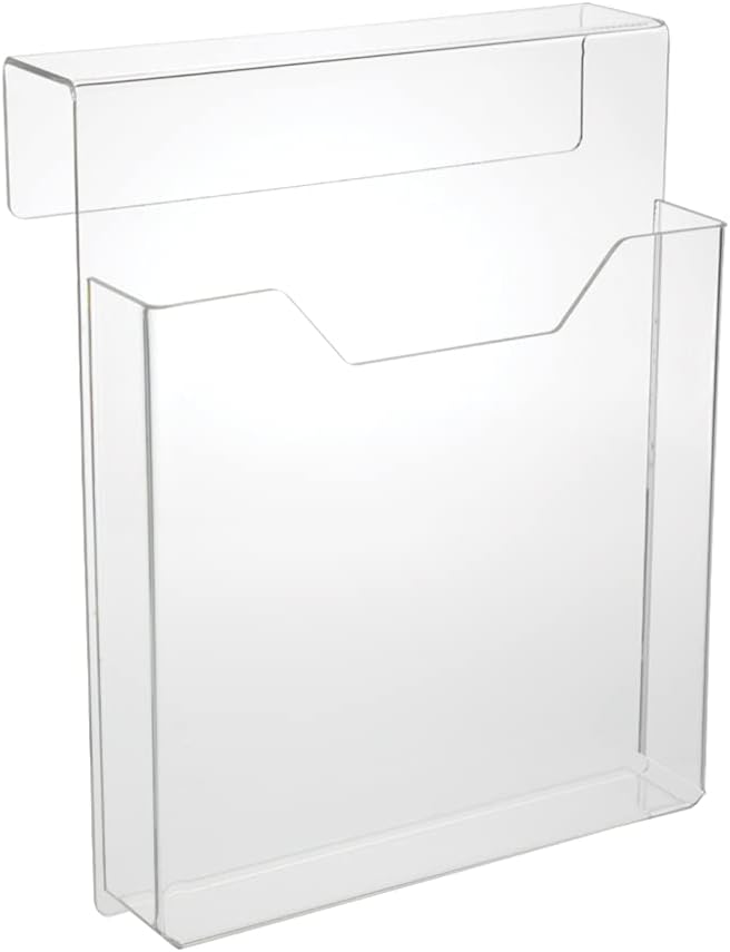 Deluxe Clear Acrylic Cubicle Sign Holder, Name Plates, & File Holders