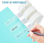 WOSWEL Tape Refills with Dispenser, 24 Roll Invisible Tapes, 3/4 Inch X 1000 in, Gift Wrapping Tapes Supplier for Valentine's Day Home School Office Use