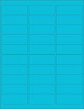 NextDayLabels - 8-1/2 x 11 Neon Color High Light Fluorescent Labels for Laser & Inkjet Printer (Blue Fluorescent, 1" x 2-5/8" - 30 Per Page | 750 Labels)