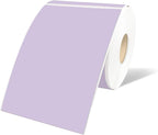 STARLIBOO 3"X5" Rectangle Color Coding Labels, Removable Square Label Inventory Stickers, Permanent Warehouse Moving Box Square Label (250Labels, Lavender Purple)