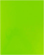 JAM PAPER Custom Printed Semi-Gloss Folders with Round Corner Pockets - Personalized Logo & Text - 12pt C1S - Lime Green - 250/Pack