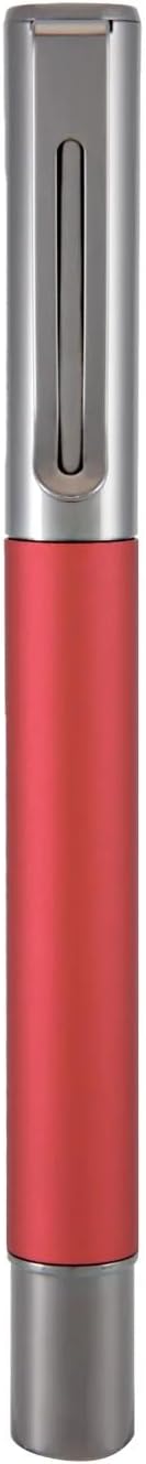 Monteverde USA Ritma Fountain Pen in Red – Broad Nib, Bold JoWo Stainless Steel, Refillable Ink Cartridge/Converter – Ideal for Executives & Artists