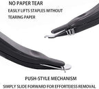 ZZTX 4 PCS Professional Magnetic Staple Remover Puller Staples Remover Staple Removal Tool for School Office Home 4 Colors