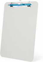 TFDLCG zm Plastic Clipboard with Pen Holder,Standard A4 Size,Nursing Clip Boards 8.5x11 Heavy Duty,Low Profile Clipboards for Women Kids Teacher,School Office and Home,Light Gray