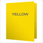 Oxford Twin-Pocket Folders, Textured Paper, Letter Size, Yellow, Holds 100 Sheets, Box of 25 (57509EE)