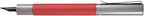 Monteverde USA Ritma Fountain Pen in Red – Broad Nib, Bold JoWo Stainless Steel, Refillable Ink Cartridge/Converter – Ideal for Executives & Artists