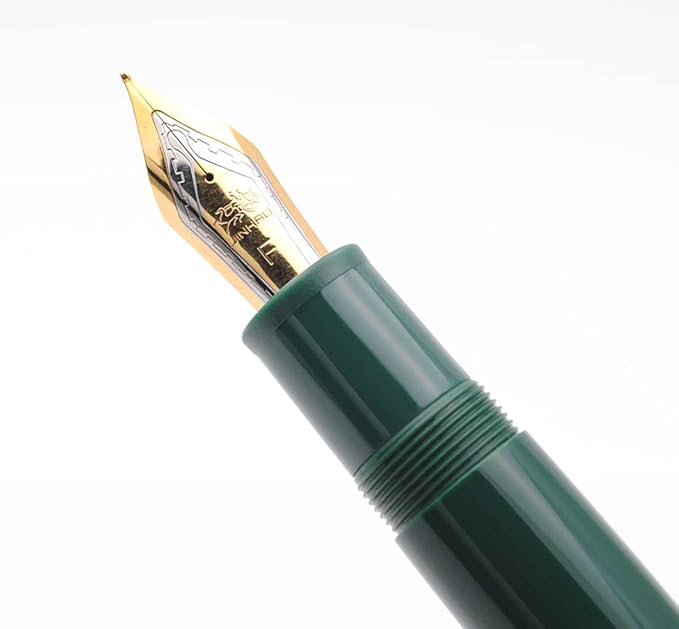 JINHAO X159 Fountain Pen (F Nib 0.5mm, Dark Green with Gold Clip)
