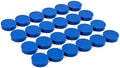 Bullseye Office 24 Round Blue Fridge Magnets, Button Shaped, Small Colorful Magnetic Discs for Kitchen, Cabinet or Classroom, Perfect Whiteboard Supplies for Teachers (Blue)